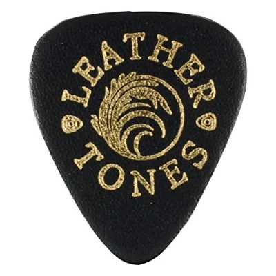 Image of Leather Tones Guitar Plectrum Black (Single)