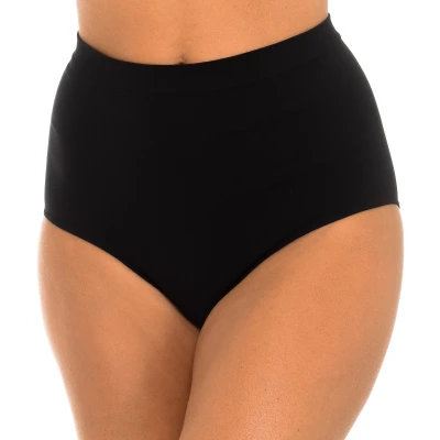 Image of Intimidea Womens Maxxi Size seamless culottes 310727 woman Black Polyamide Small/Medium