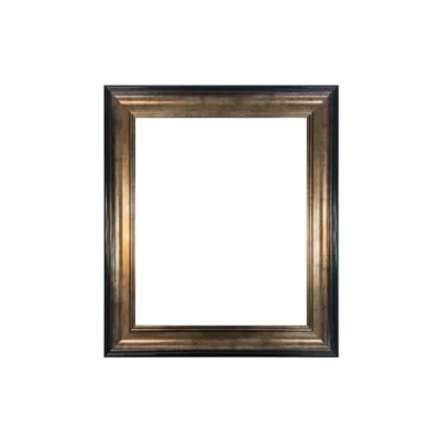 Image of FRAMES BY POST Scandi Vintage Black &amp; Gold Picture Photo Frame 36 x 24 inch (Plastic Glass)