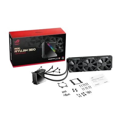 Image of ASUS ROG Ryujin 360 All in One Liquid CPU Cooler with Colour OLED, Aura Sync RGB and Noctua iPPC 2000 PWM 120 mm Radiator Fan