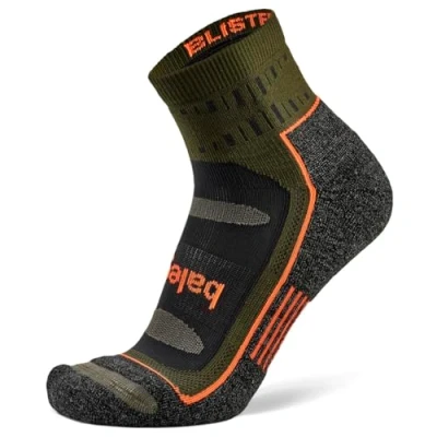 Image of Balega Unisex&#039;s Blister Resist Performance Quarter Athletic Running Socks (1 Pair), Green Pepper, S