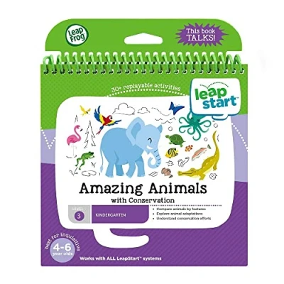 Image of LeapFrog 21608 LeapStart Reception Amazing Animals and Conservation Activity Book