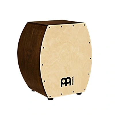 Image of Meinl Percussion Jumbo Arch Bass Cajon Big, bulbous Drum Box with Snare and very deep Playing Surface Maple, Vintage Wine Barrel (SUBCAJ8VWB M)