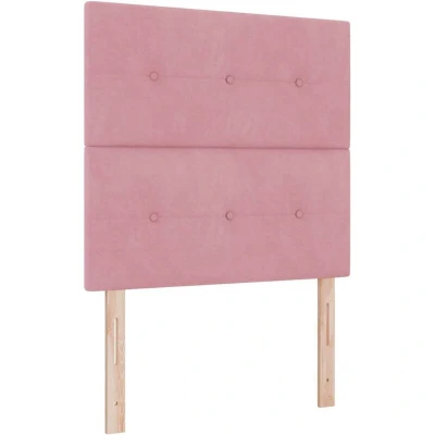 Image of vidaXL LED Headboard Pink 90 cm Velvet