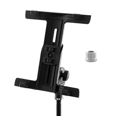 Image of Tiger Tablet iPad Holder Mount for Microphone Stand with Thread Adaptor