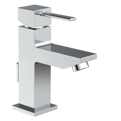 Image of EISL NI075THI Bathroom Sink Mixer Tap with Drain Fitting, Calvino_high Gloss_Chrome Plated