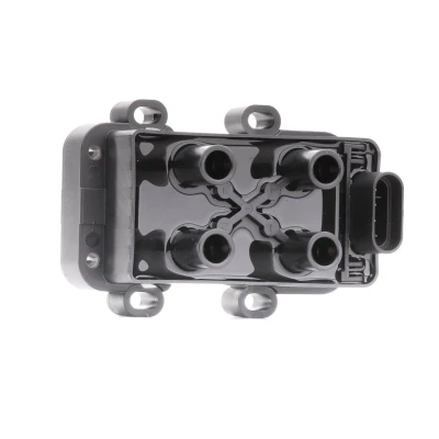 Image of 2244800QAC Ignition Coil HELLA 5DA 193 175 391 4 pin connector 12V Block RENAULT: CLIO 2, 3, TWINGO DACIA: LOGAN MCV 2