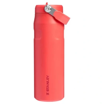 Image of Water bottle Stanley the IceFlow Flip Straw 2.0 Hot Coral, 700 ml