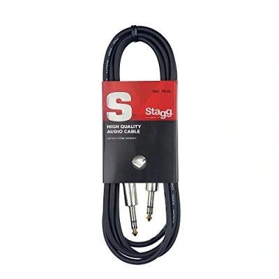 Image of Stagg SAC1PS DL 1m/3 ft Jack to Instrument Cable