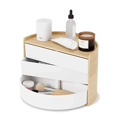 Image of Umbra Jewelry Box, Wood, White/Natural, Regular