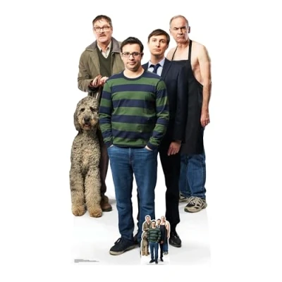 Image of STAR CUTOUTS Group Free Mini SC1634 Friday Night Dinner Family Jonny, Adam, Jim, Dad Lifesize Cardboard Cutout, Solid, Regular