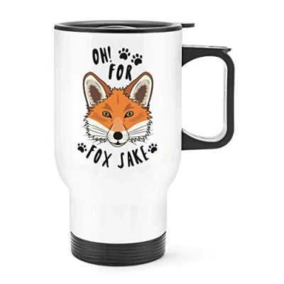 Image of Oh for Fox Sake Travel Mug Cup with Handle