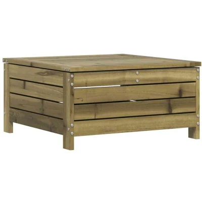 Image of vidaXL Garden Footstool 62x63.5x32 cm Impregnated Wood Pine