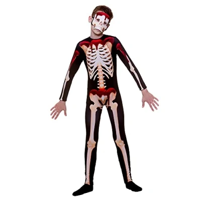 Image of Wicked Costumes Blood Dripping Skeleton Halloween Costume (11 13 Years)