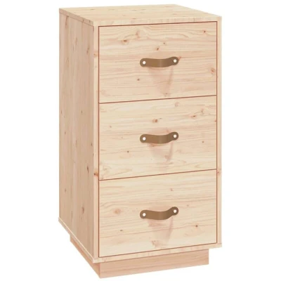 Image of vidaXL Bedside Cabinet 40x40x75 cm Solid Wood Pine