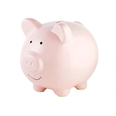 Image of Pearhead Piggy Bank, Ceramic, Pink, One Size