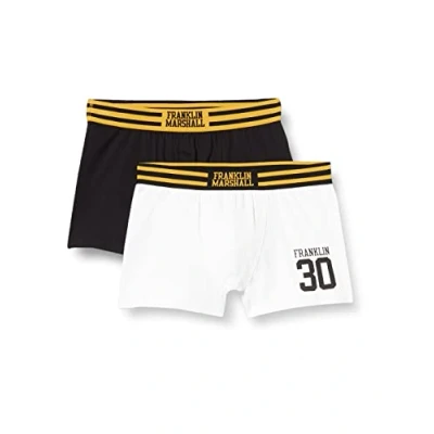 Image of FRANKLIN &amp; MARSHALL Boxershorts I101293 White/Black/Gold M
