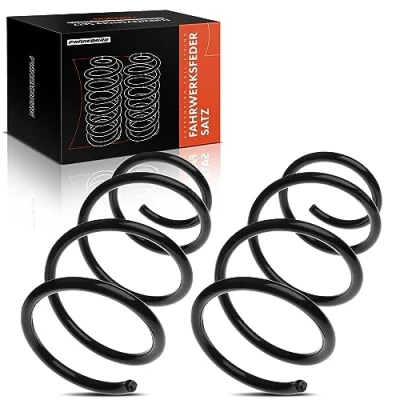 Image of Frankberg 2x Coil Spring Front axle Compatible with E61 525d 530d 535d 545i Estate car 2004 2010 Replace# 31336769005
