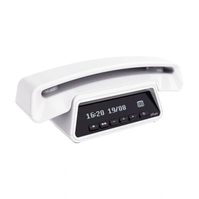 Image of ALCATEL ePure Premium Cordless Phone DECT With Answering Machine Classic Design Smart Display Base Large Graphic Handsfree Call Barring White