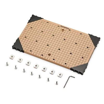 Image of Genmitsu CNC MDF GRID Spoilboard for 3018 Router Machine, Compatible with PRO/ PROVer/ 3018PROVer Mach3, 300 x 180 12mm (11 4/5&#039;&#039;x 7&#039;&#039;x 1/2&#039;&#039;), M6 Holes (6mm), Screws and Nuts Included