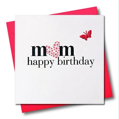 Image of Claire Giles Hearts and Stars Happy Birthday Mum Card