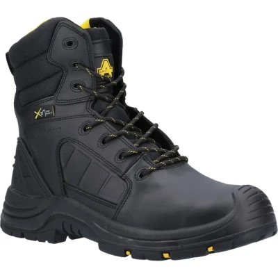 Image of Amblers Safety: Black AS350C Berwyn Hi Leg Waterproof Metal Free Metatarsal Safety Boot 12