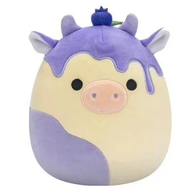 Image of Squishmallows Hybrid Sweet Squad 8&quot; Benito The Blueberry Cow Plush Doll