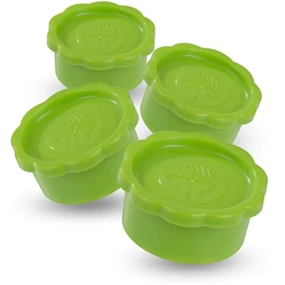 Image of GRÄWE Lids for Sodastream Glass Bottles Penguin and Crystal, Set of 4 Bottle Lids, Completely Tight Lid, Green