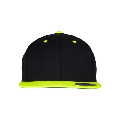 Image of Flexfit Womens Mütze Classic Snapback 2 tone Headband, Schwarz/Neongelb