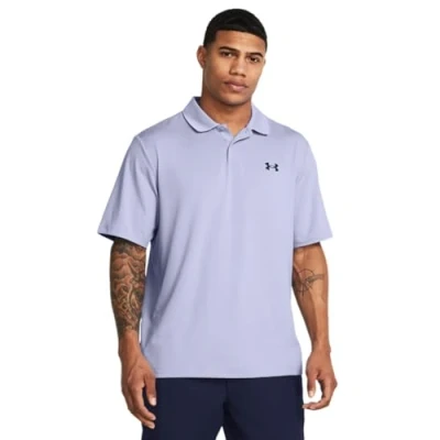 Image of Under Armour Men&#039;s Performance 3.0 Polo Shirt, (539) Celeste/Midnight Navy, M