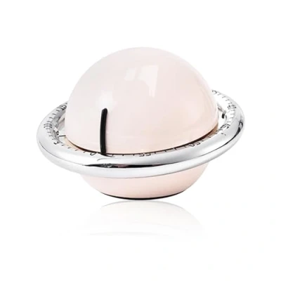 Image of Mechanical Egg Timer Kitchen Alarm Clock Magnetic Cooking Funny Planet Shape 60 Minute Countdown for Baking Household Learning Sports Office (Beige)