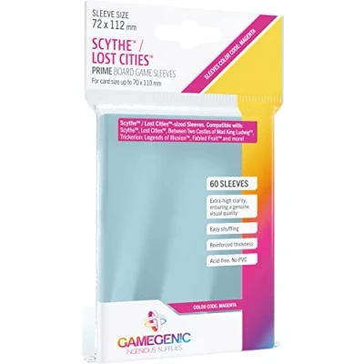 Image of GAMEGEN!C Prime Scythe/Lost Cities Sleeves 72x112mm (60), Clear (GGS10043ML)