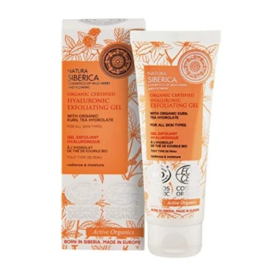 Image of Natura Siberica Organic Certified All Skin Types, Hyaluronic Exfoliating Gel