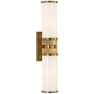 Image of Harper 2 Light Bath Bracket Brass, Glass