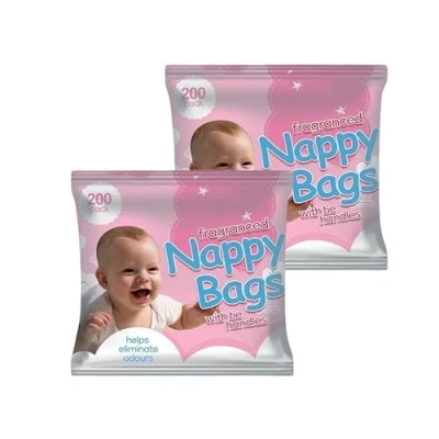 Image of ZYBUX Fragranced Nappy Disposable bags (2x200) 400