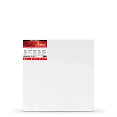 Image of Daler Rowney Artists&#039; Stretched Canvas, Medium Grain, 350 gsm, 20mm Deep, 24 x 24in 60 cm, White