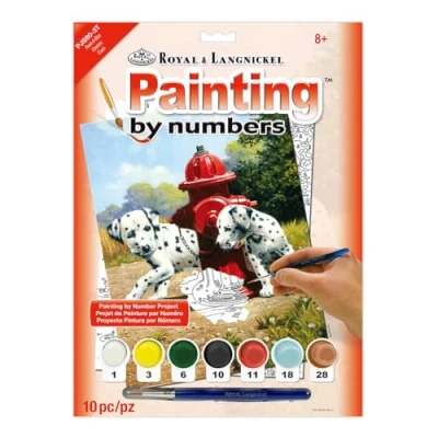 Image of Royal &amp; Langnickel Peek A Boo Design Paint by Numbers Kit, Natural, standart