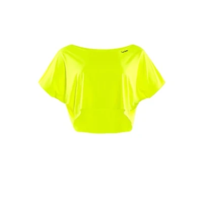 Image of WINSHAPE Women&#039;s Functional Light Cropped Dance Top Dt104 T Shirt, neon Yellow, S
