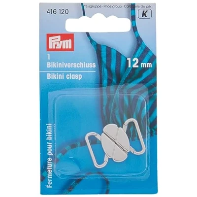 Image of Prym Bikini and Belt Clasp, Metal, Silver, 0.47&quot; Coloured 1 Piece