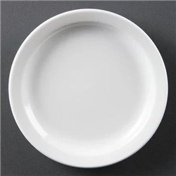 Image of Olympia Whiteware Narrow Rimmed Plates 150mm (12 pack)