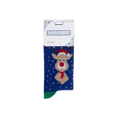Image of Reindeer Christmas Bamboo Ladies One Size Socks