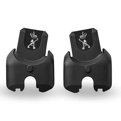 Image of Maxi Cosi Baby Car Seat Adapters, Attach your to Pushchair, Easy Use with One Click Attachment, Memory Buttons, Compatible Adorra 2 and Zelia 3
