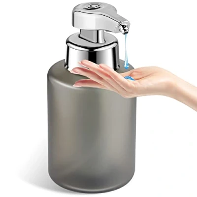 Image of Phneems Automatic Soap Dispenser Touchless 3 Adjustable Dispensing Levels For Kitchen And Bathroom Liquid Hand Grey
