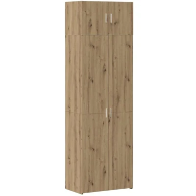 Image of vidaXL Storage Cabinet Artisan Oak 70x42.5x225 cm Engineered Wood