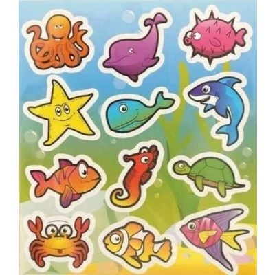 Image of Anilas Complete Sea Life &amp; Mermaid Themed 10 Party Bag Fillers Favours Sheets of Stickers. (Ideal for Children Aged 3 8)
