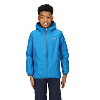 Image of Regatta Kids Lever II Waterproof Jacket Indigo Blue 13 years
