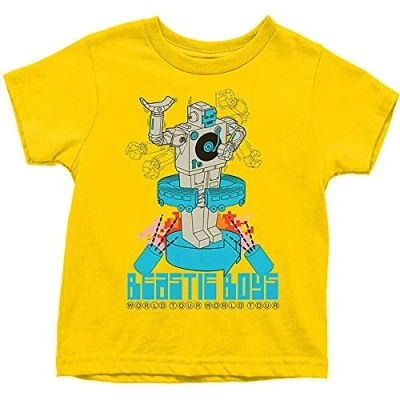 Image of The Beastie Boys Kids Tee: Robot 13 14 Years Yellow