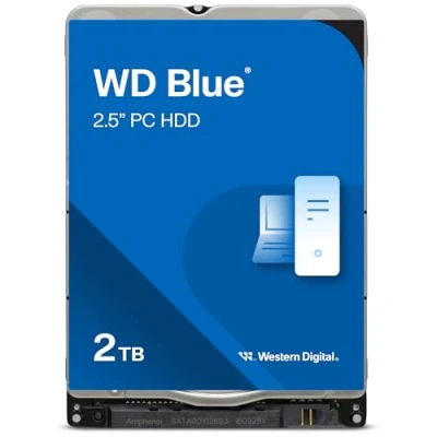 Image of WD Blue 2TB Mobile 2.5&quot; Internal Hard Drive, 5400 RPM Class, SATA 6 GB/s, 128MB Cache, 2 Year Warranty