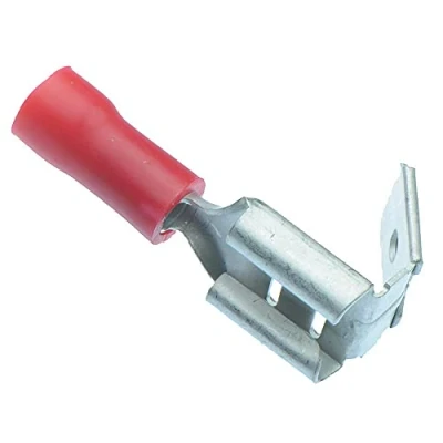 Image of 20 x Red 6.3mm Insulated Piggyback Crimp Spade Terminal Connector 16 22 AWG Wire Cable Electrical