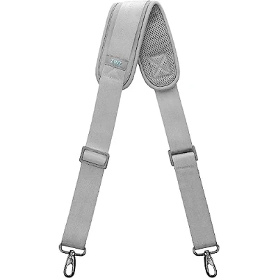 Image of ZINZ Shoulder Strap, 57&quot; Padded Adjustable Bag Straps Replacement for Bags with D Ring (Gray)